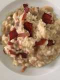 Risotto con Funghi Champignon e Speck croccante 🍄‍🟫🥓