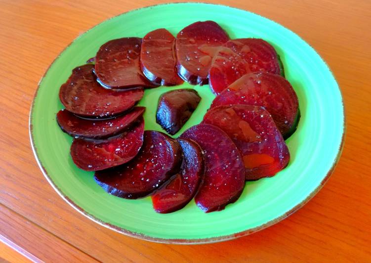 Carpaccio de remolacha (real food)