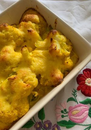 Une photo de Gratin doré de chou-fleur