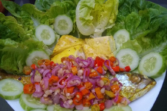 Anti Ribet, Buat Ikan kembung bakar teflon sambal matah(makan siang) Istimewa