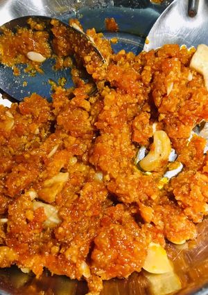 A picture of Gajar ka halwa.