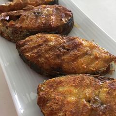A picture of Easy Air-Fried Turmeric Batang Fish.