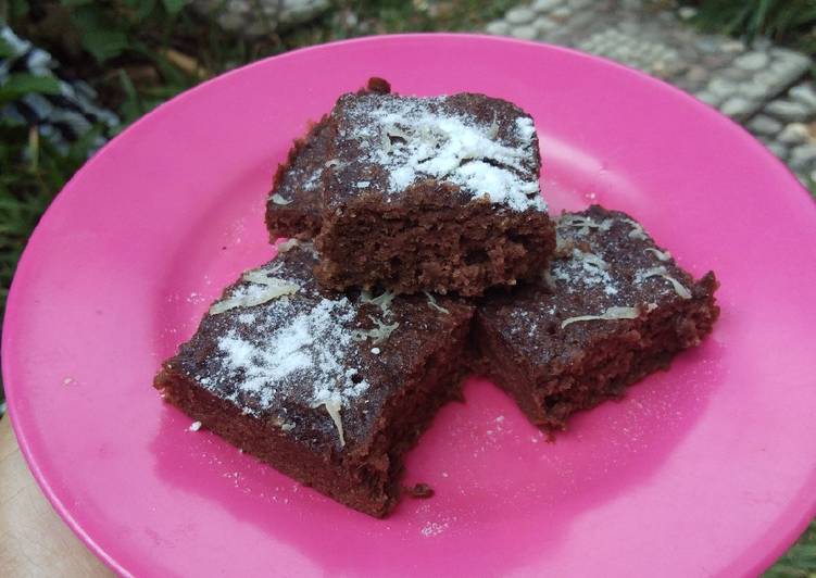 Brownies kukus oatmeal kurma