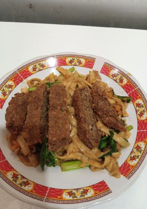 Foto resep Kwetiaw Topping Beef Katsu