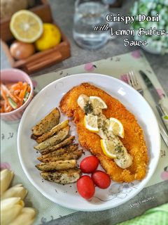 Foto resep Crispy dori with lemon butter sauce