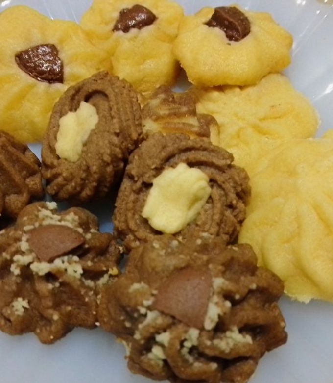 Una foto de Pastisetas/Galletas de mantequilla de chocolate con almendra 🍪