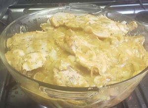 Foto de Bifes de pernil ao molho de laranja e mostarda