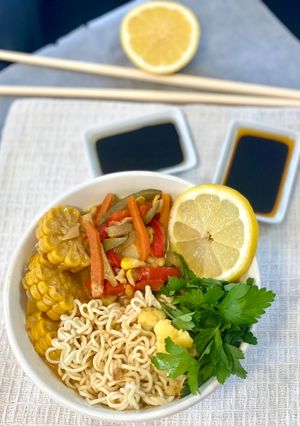 Une photo de Soupe coco aux vermicelles façon Thaï