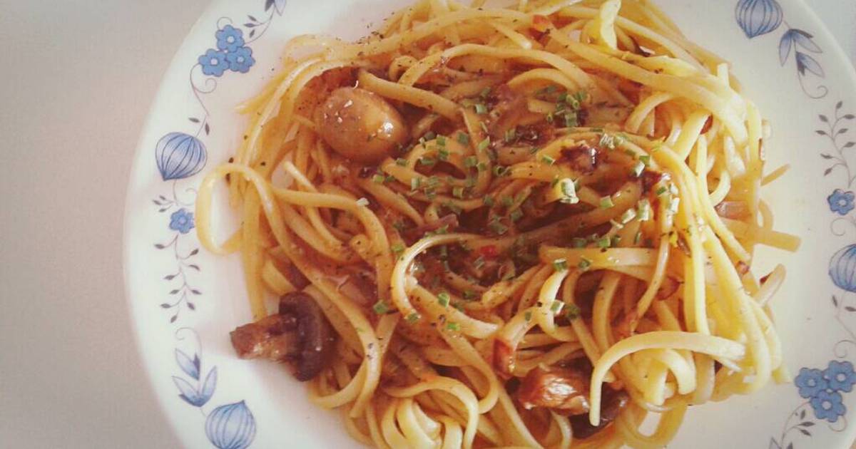Maple Syrup Mushroom Pasta Recipe by red.queen Cookpad