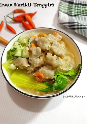 Foto resep Tekwan Kerikil Tenggiri (Topping seadanya)