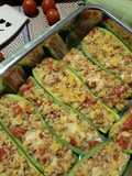 Barchette di zucchine ripiene di orzo e pomodorini 🥒🍅