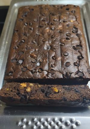 Una foto de Budín de chocolate sin harinas ni azúcar