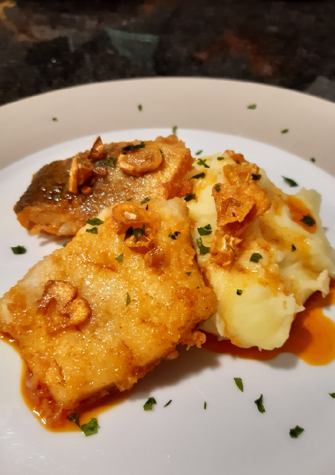 Una foto de Bacalao a la gallega a mi manera