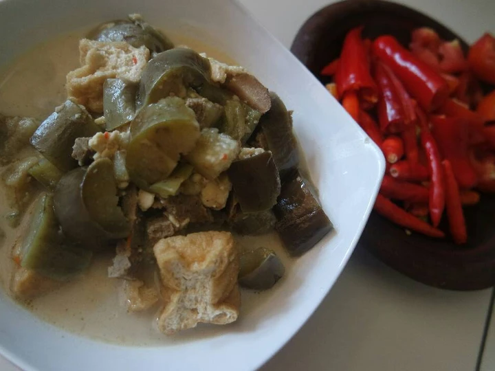 Langkah Mudah untuk Membuat Resep Lodeh terong bumbu ndesooo yang Lezat Sekali Anti Ribet, Uenak Banget