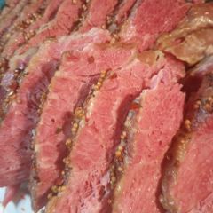 A picture of Skye's first Cornbeef Briskets.
