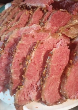 A picture of Skye's first Cornbeef Briskets.