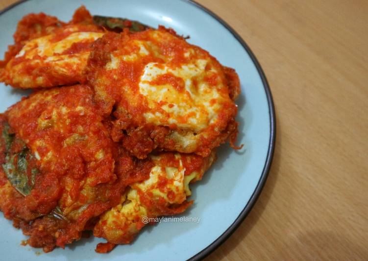 Resep masakan Ceplok Telur Balado | Resep Membuat Ceplok Telur Balado Yang Paling Enak