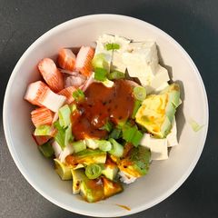 A picture of Korean Tofu and Kani Bowl.