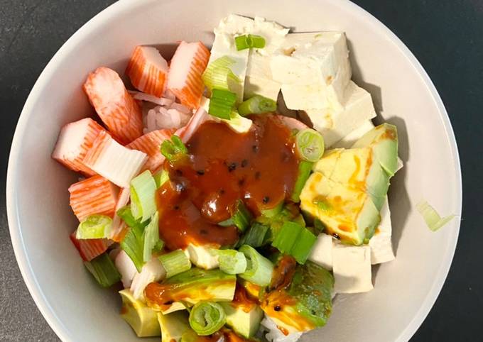 Korean Tofu and Kani Bowl