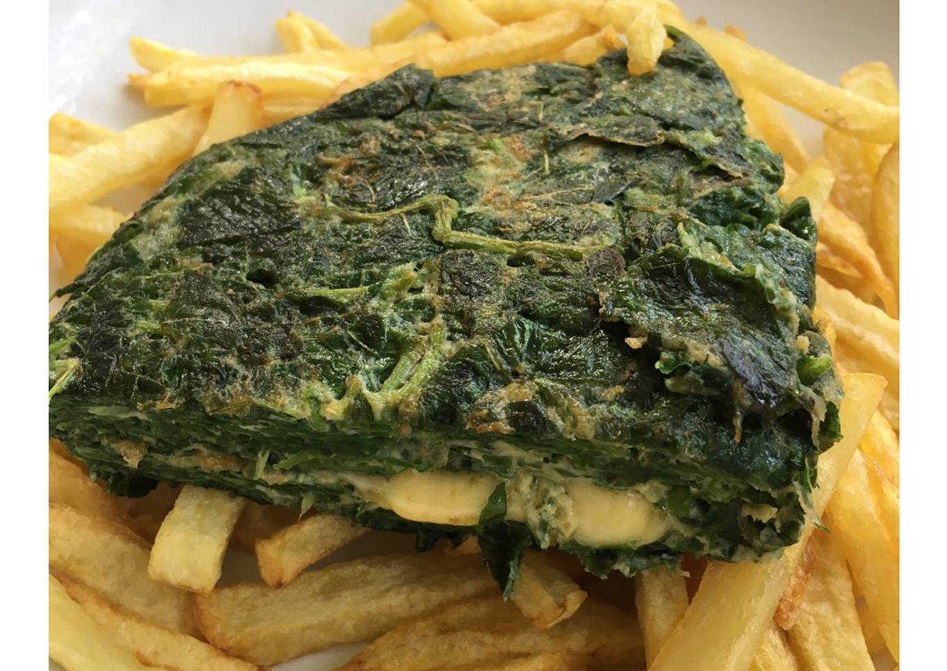Omlet Bayam Keju
