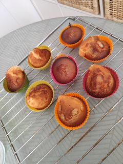 Una foto de Magdalenas en airfryer