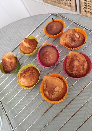 Una foto de Magdalenas en airfryer
