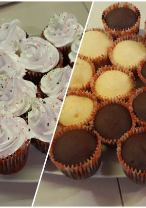 Una foto de Cupcakes de vainilla o chocolate