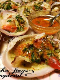Una foto de Conchas finas en salsa imperial