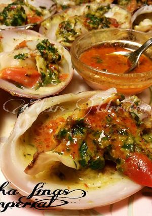 Una foto de Conchas finas en salsa imperial
