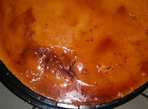 Una foto de Chocoflan casero