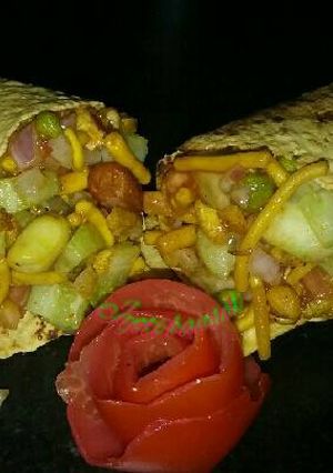 A picture of Healthy papad cone.