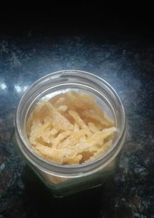 Una foto de Cascarita de naranja azucaradas