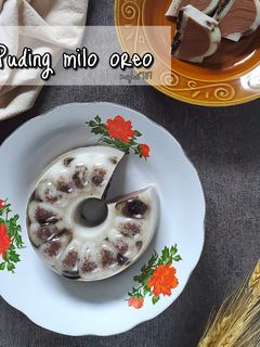 Foto resep Puding milo oreo
