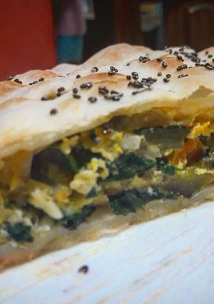 Una foto de Tarta de zapallitos