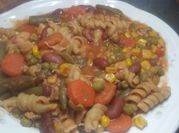 A picture of chicken corn stew