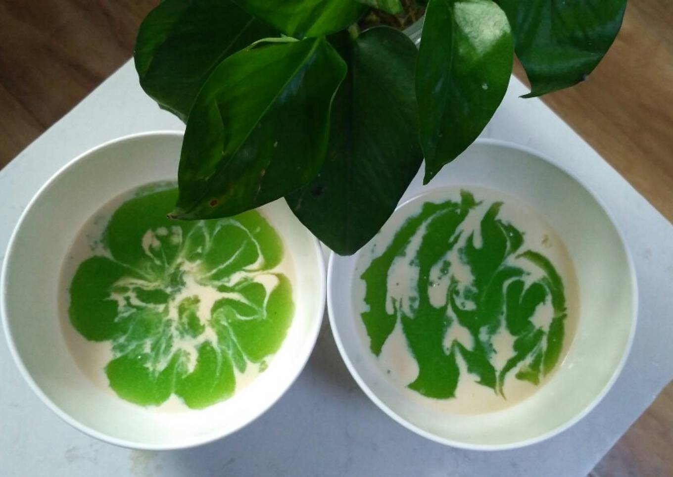 Bubur Singkong Pandan