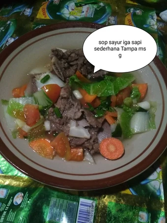 Cara Mudah Membuat Resep Sop Sayur iga sapi sederhana yang Lezat
