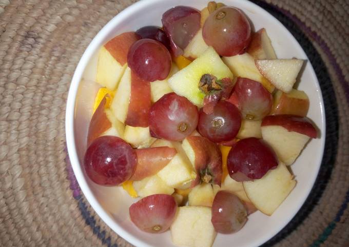 Simple Way to Make Quick Dried fruit salad with honey and lemon juice dressing