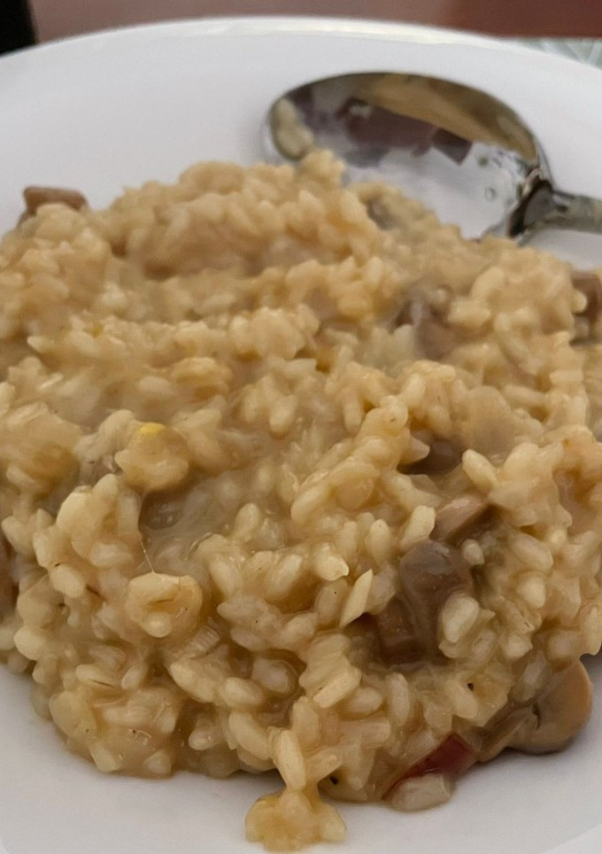 Una foto de Risotto de champiñones