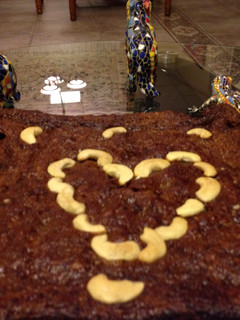 A picture of Carrot and Dates cake.