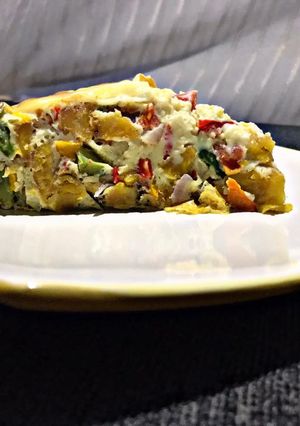 A picture of Plantain lasagna.
