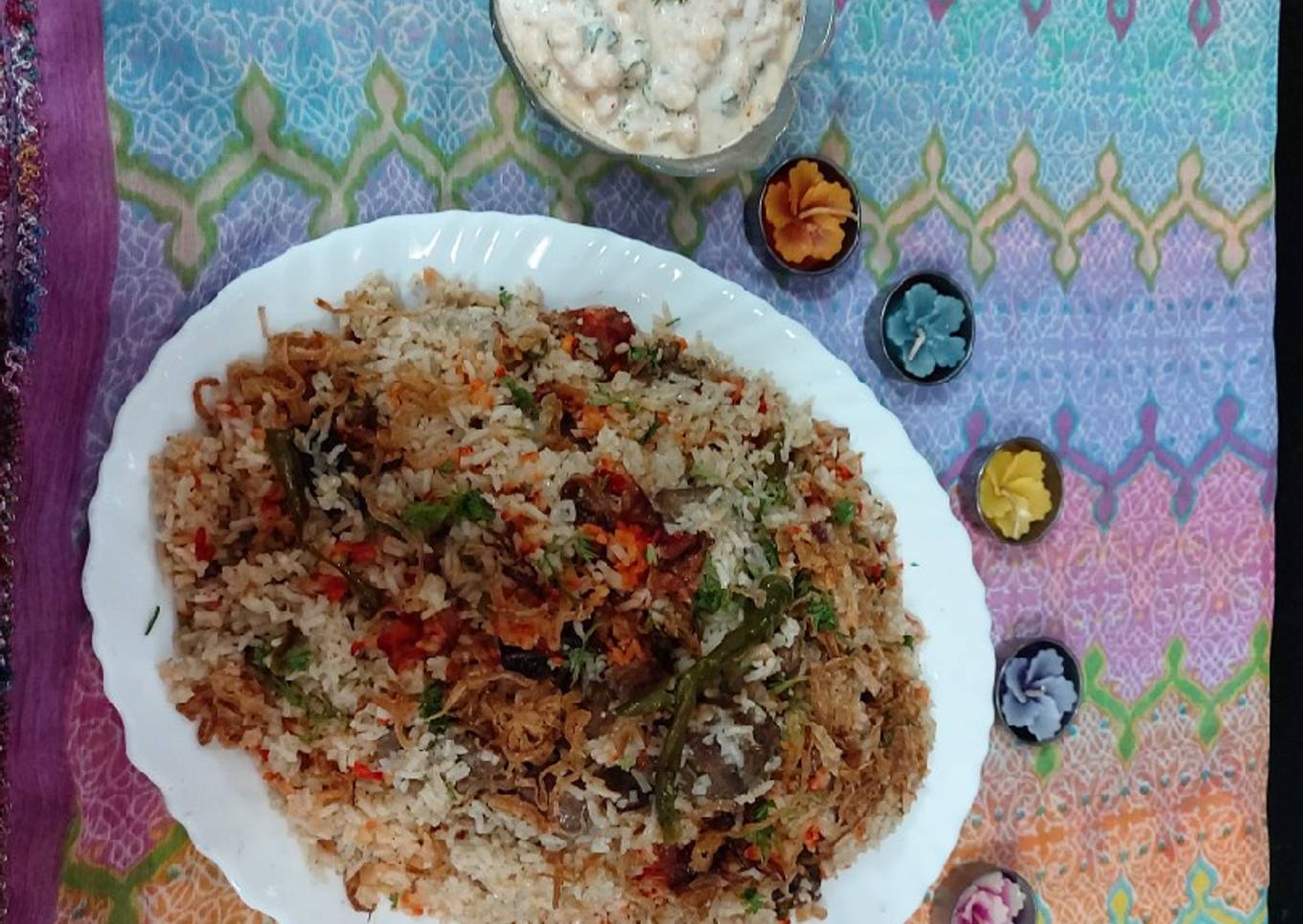 Zafrani sufyani Mutton pulao