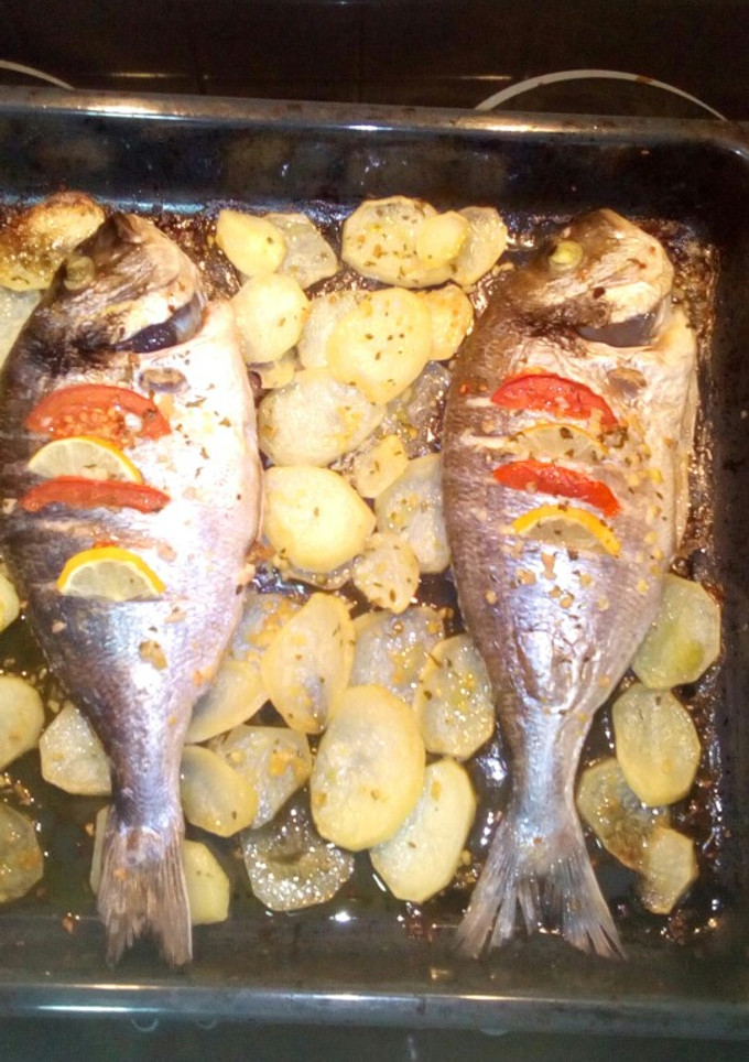 Una foto de Dorada al horno
