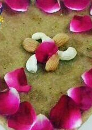 A picture of Bati churma cake.