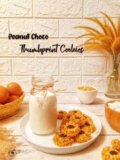 Foto resep Peanut Choco Thumbprint Cookies
