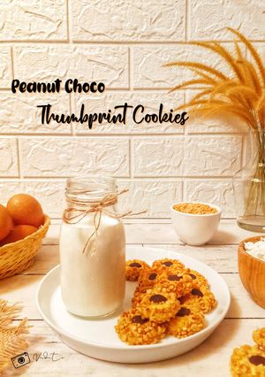 Foto resep Peanut Choco Thumbprint Cookies