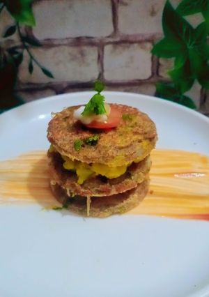 लौकी पैनकेक सैंडविच रेसिपी मुख्य फोटो