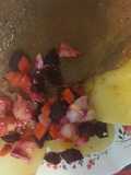 Ternera a la parrilla con ensalada rusa