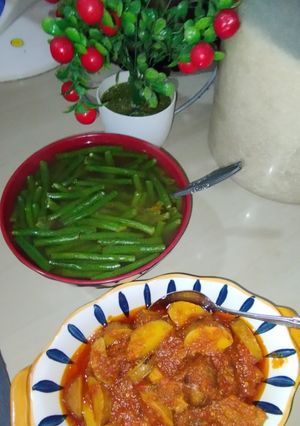 Foto resep Sayur asem kacang panjang