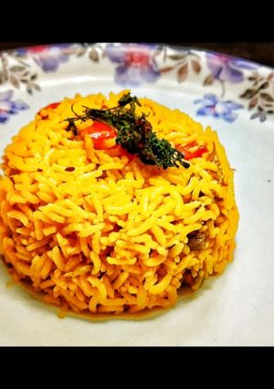 A picture of Simple vegetable pulao |pressure cooker pulao.